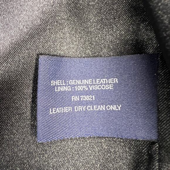 Wilkes Rodriguez Men's Black Nubuck Leather Jacket Full Zip Lined Size L - Picture 12 of 16